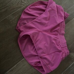 Pink lululemon hotty hot shorts size 6